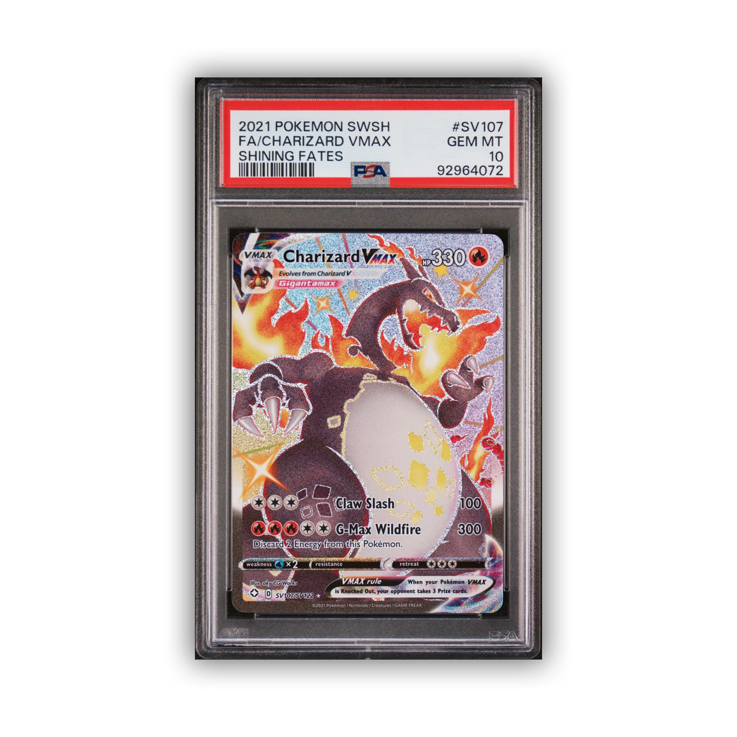 PSA 10 Charizard Vmax - Shining Fates 2021